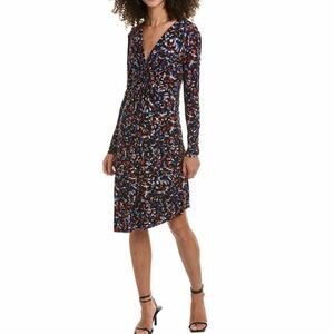 Isabel Marant Etoile Jadiya Midi Dress Black Floral Print Size EU 36 (US 4)